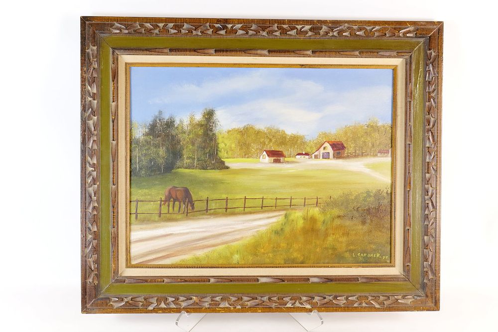 Lot 152: Original Pastoral Landscape Oil on Canvas