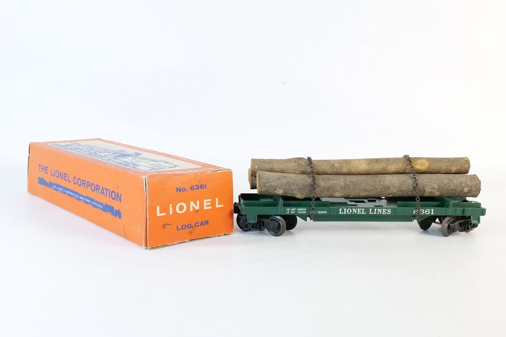 Lot 288: Vintage Lionel 0/27 Postwar Log Car #6361