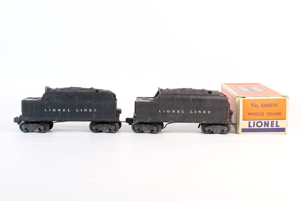 Lot 389: Lot of (2) Vintage Lionel 0/27 Postwar Tenders #6466W