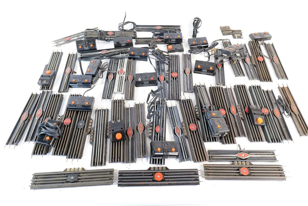 Lot 442: Huge Lot of Vintage Lionel 0/27 and 0 Postwar Remote Control Uncoupling and Unloading Track Sections