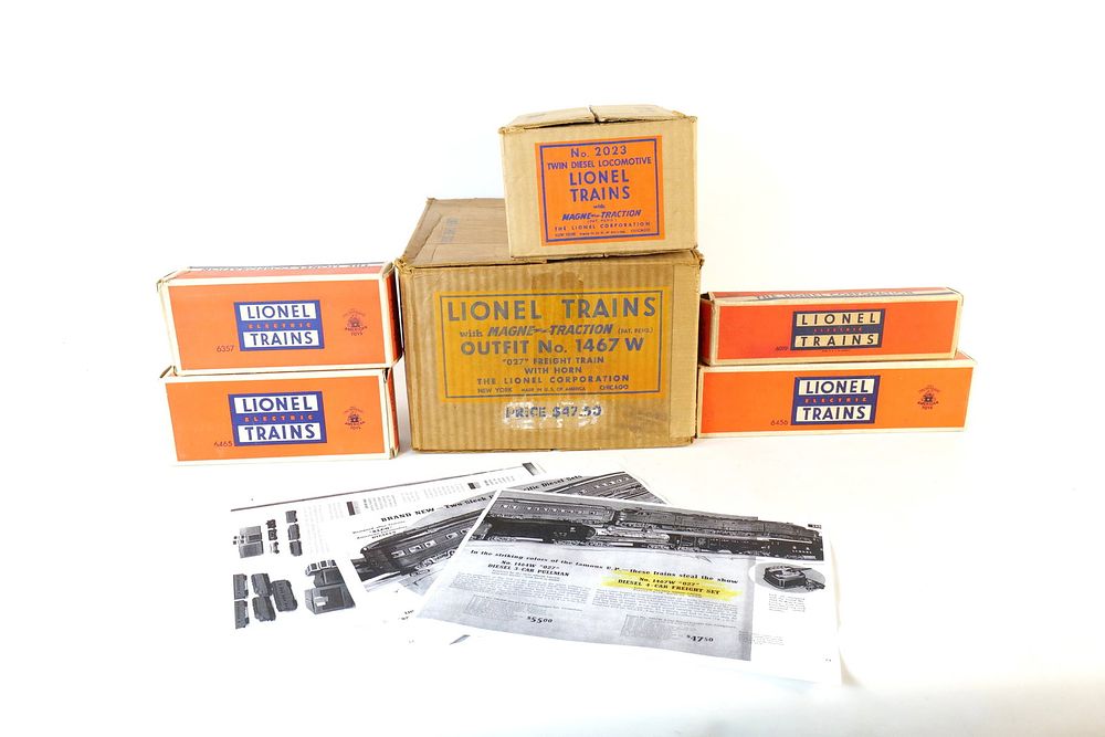 Lot 474: Vintage Lionel 0/27 Postwar Set Box for Outfit #1467W