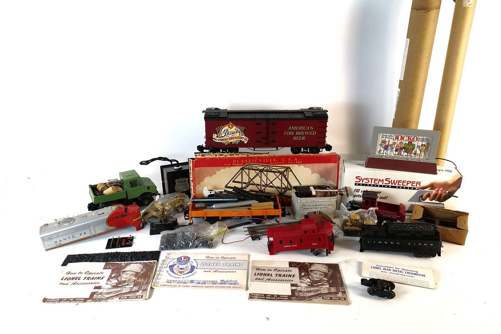 Lot 493: Clean Up What's Left! 2 Boxes Full of train Related Items!