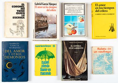 Lote 8 1ras eds. Garc&iacute;a M&aacute;rquez. Garc&iacute;a M&aacute;rquez, Gabriel Colecci&oacute;n de 1eras ediciones de Gabriel 