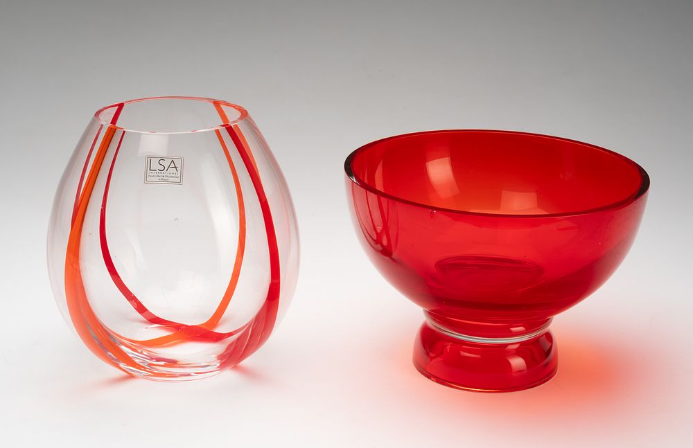 Cuenco Waterford y florero LSA. Waterford - LSA International Handcrafted & Mouthblown. Cuenco 