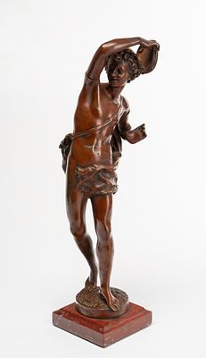 Danzante con pandereta. Ernest Rancoulet. Danzante con pandereta Ernest Rancoulet Francia 