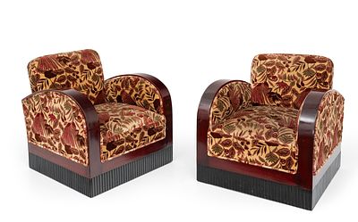 Poltronas art d&eacute;co. Ebanista Borda. Poltronas art d&eacute;co Ebanista Borda [Colombia], ca. 1930. 