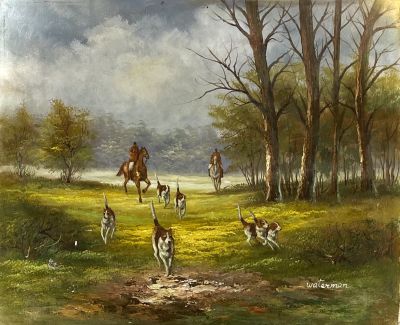 אמן לא מזוהה - Hunter scene
. שמן על בד 52X42 חתום וממוסגר