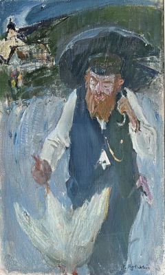 VLADIMIR RUTSHTEIN - Oil on canvas 45X75 signed and framed