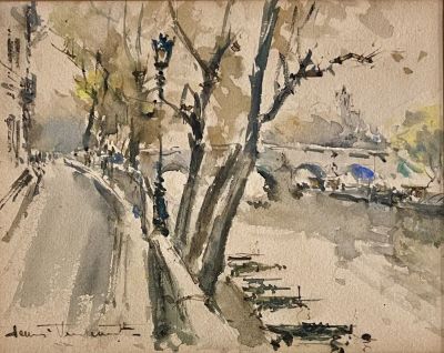 Herman Edouard Wagner (1894 - 1963) - Watercolor 15X12 signed and framed.