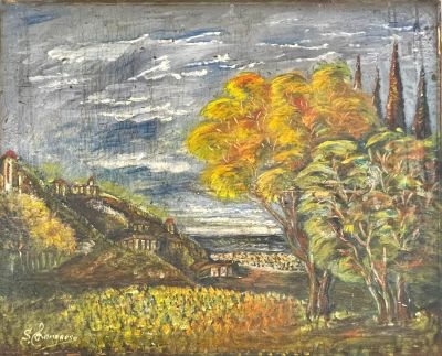 Unidentified artist - Oil on canvas signed and dated on the back