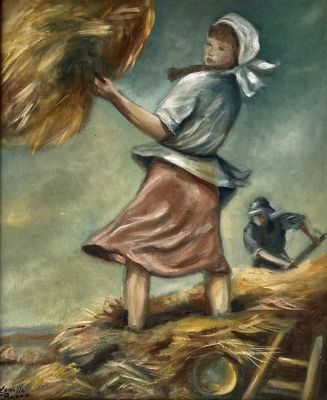 Lynette Razon - Oil on canvas 45x55 signed and framed