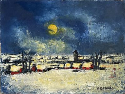 Unidentified artist - Oil on canvas 30x40 signed