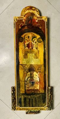 Anton Biedermann - Mixed media 123X47 framed