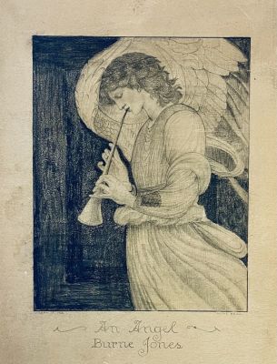 Unidentified artist - Pencil on paper 25X30 signed, described and dated