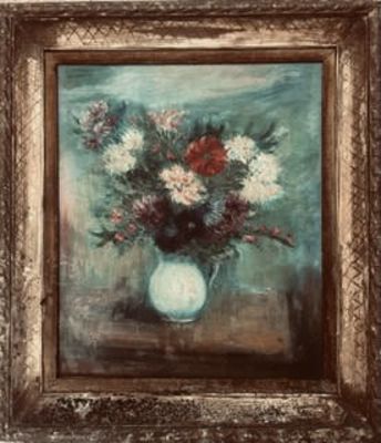 Oil on canvas 65X55 professional work, signed and framed