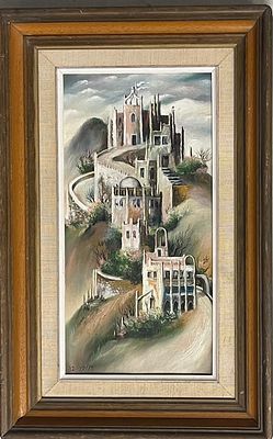 Dan Livni - Oil on French canvas 40x20 signed and framed