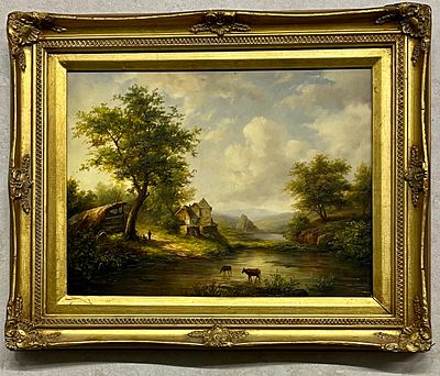 Unknown artist - Oil on wood 50X40 framed
