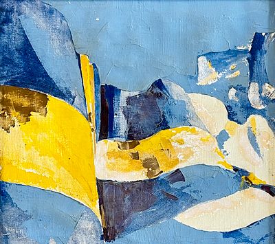 THOREN - Oil on canvas 51x48 signed and framed