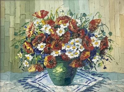 Unidentified artist - Oil on canvas 80X60 signed and framed