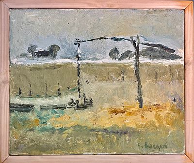Unidentified artist - Oil on canvas 30X24 signed and framed