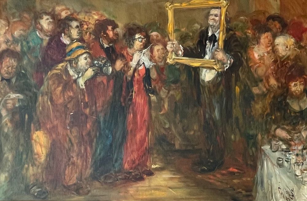 Moshe Chauski - Oil on French canvas 90X60 was displayed in the artist's solo exhibition