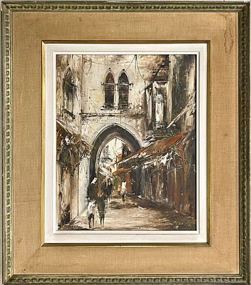 Edward Ben-Avram (b.1941) - Oil on canvas 55X45 signed and framed