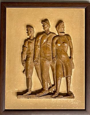 Unidentified artist, Nathan Rapoport? - A model of Negba Heroism Monument 
Size 45X36 The monument 