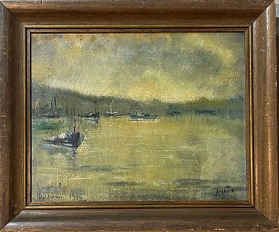 Albert Goldman (1922-2011) - Oil on canvas 50X40, signed and framed, from the Schatz family collection