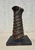 Nicky Imber (1920-1996) - Putting on Tefillin. Bronze statue height without base 32 cm. 
Signed and Image - 1