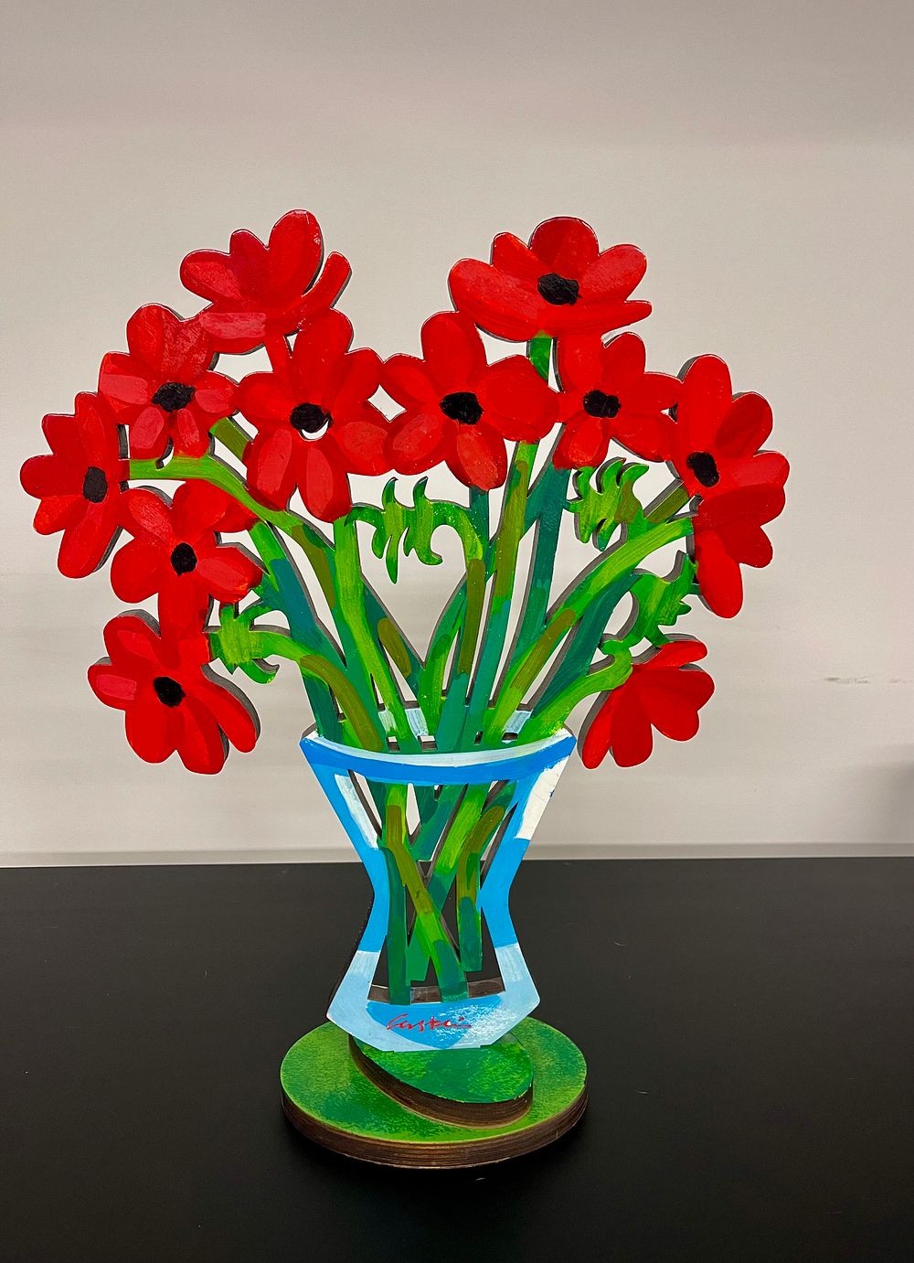 David (Dudu) Gerstein (b.1944) - Bouquet of anemones. Hand-signed original work Height: 48 cm 