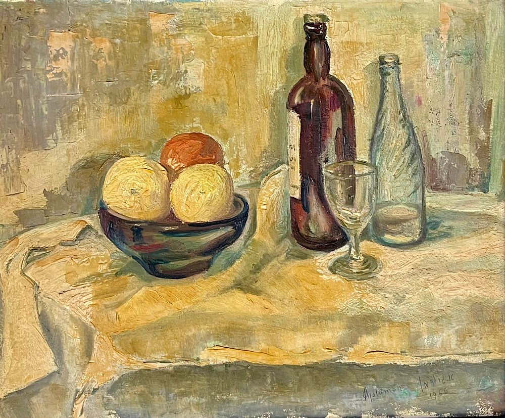 אלברט גולדמן - שמן על דיקט 60X50 חתום וממוסגר