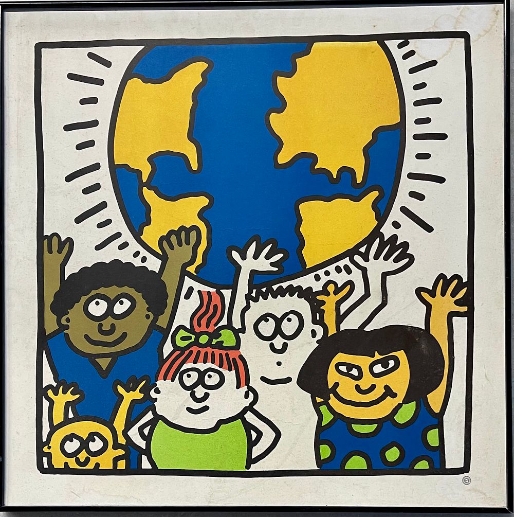 קיט הרינג 1990 - 1958 - פוסטר ליטוגרפי 88X68