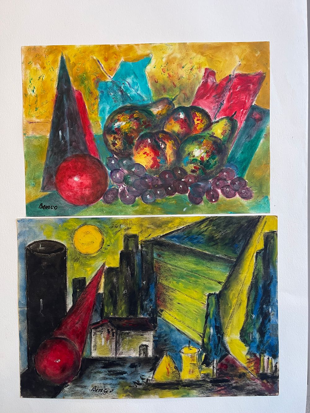 ג'אנפרנקו בנצ'יני(בניצ'יו - אור הירח. שמן על קרטון 35x50 מלווה בתעודת מקוריות, צייר איטלקי יצירותיו 