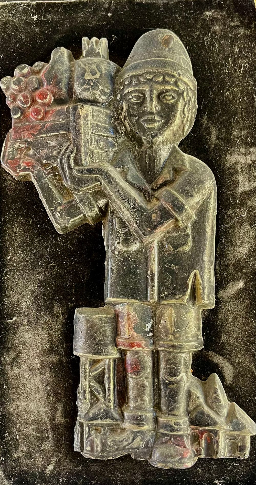 Unidentified artist - Kibbutznik. 22 cm made of metal