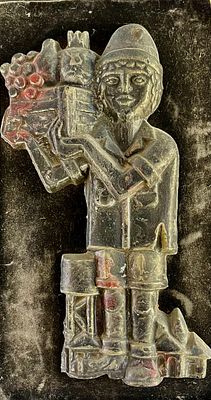 Unidentified artist - Kibbutznik. 22 cm made of metal