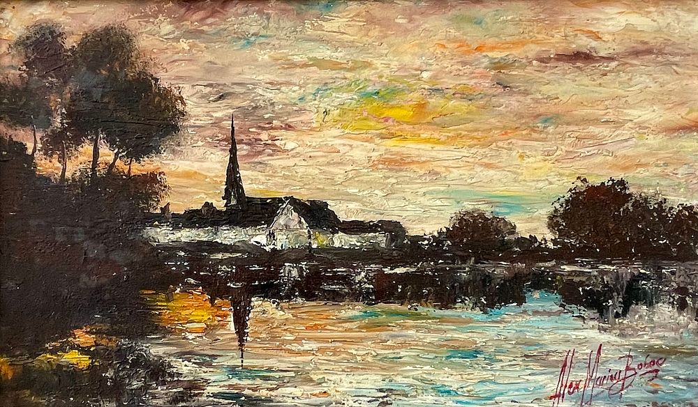 alex marius boboc - Oil on canvas 41X24 signed and framed 
Quality work