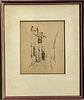 Hermann Struck (1876-1944) - Signed and framed 18X21 etchingImage - 1