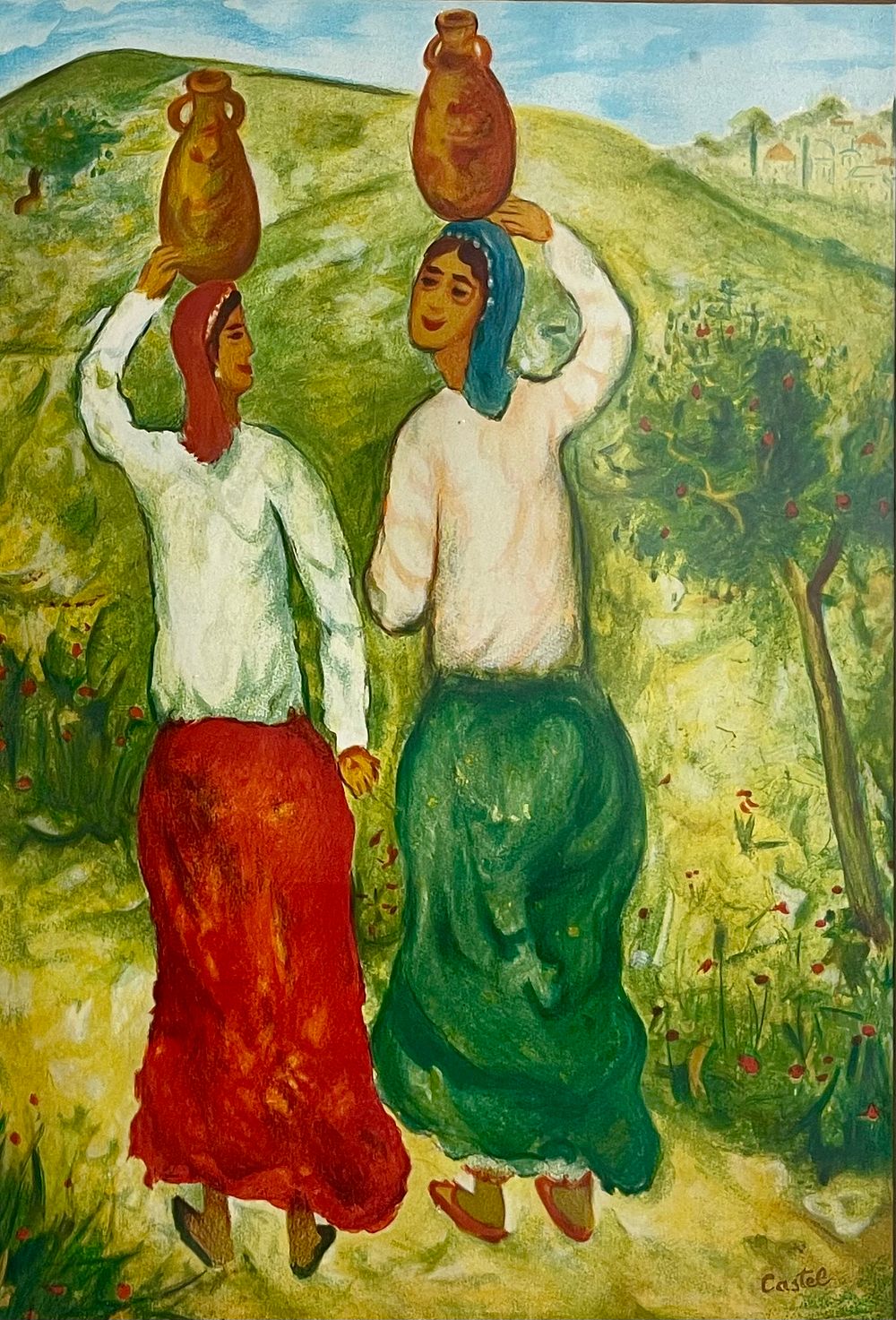 Moshe Castel (1909-1991) - Lithograph 67X45, signed in plate