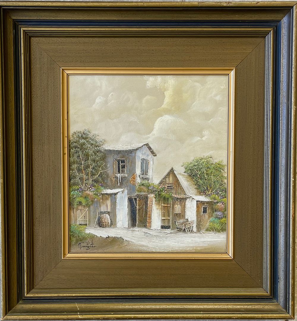 Jacov Nowogroder - Oil on canvas 29X32 signed, framed and accompanied by a certificate of authenticity
