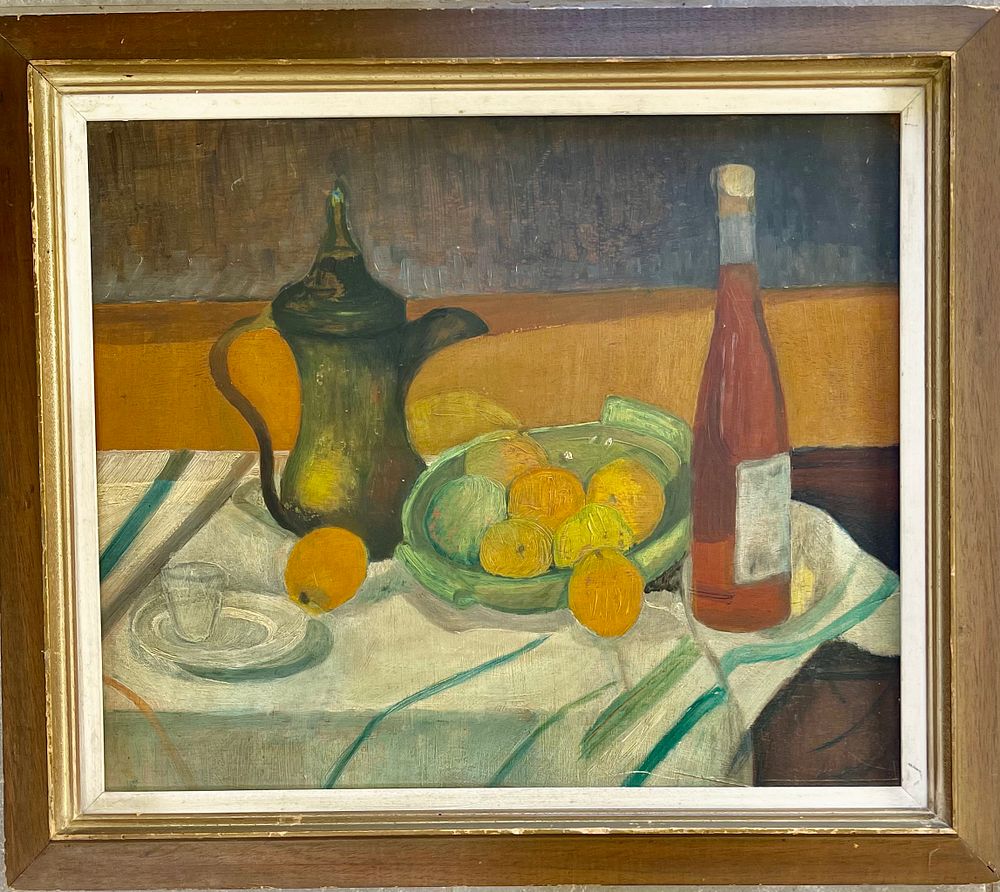 Unknown artist - Oil on plywood 50X60 framed