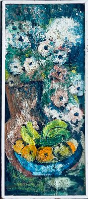 Zvi Shinar - שמן על קרטון 70X30 חתום וממוסגר