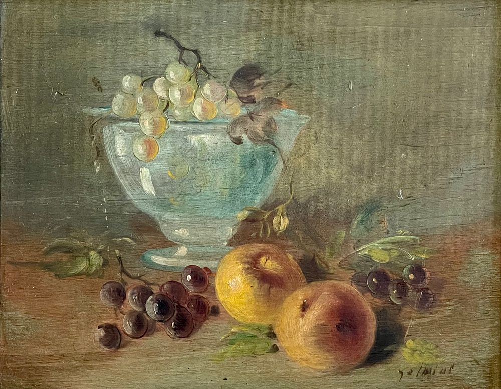 Unidentified artist - Oil on cardboard 30x24 signed and framed