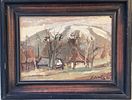 Unidentified artist - Oil on masonite 35x25 signed and framedImage - 1