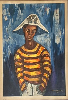 Clouds Tablet - Lithograph 30X43 signed and framed