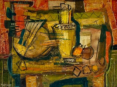 Pierre Saint-Sorny - Mixed media 45X33 Signed.