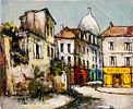 FARCY - Paris. Two oil paintings 21x27 each, signed.Image - 2