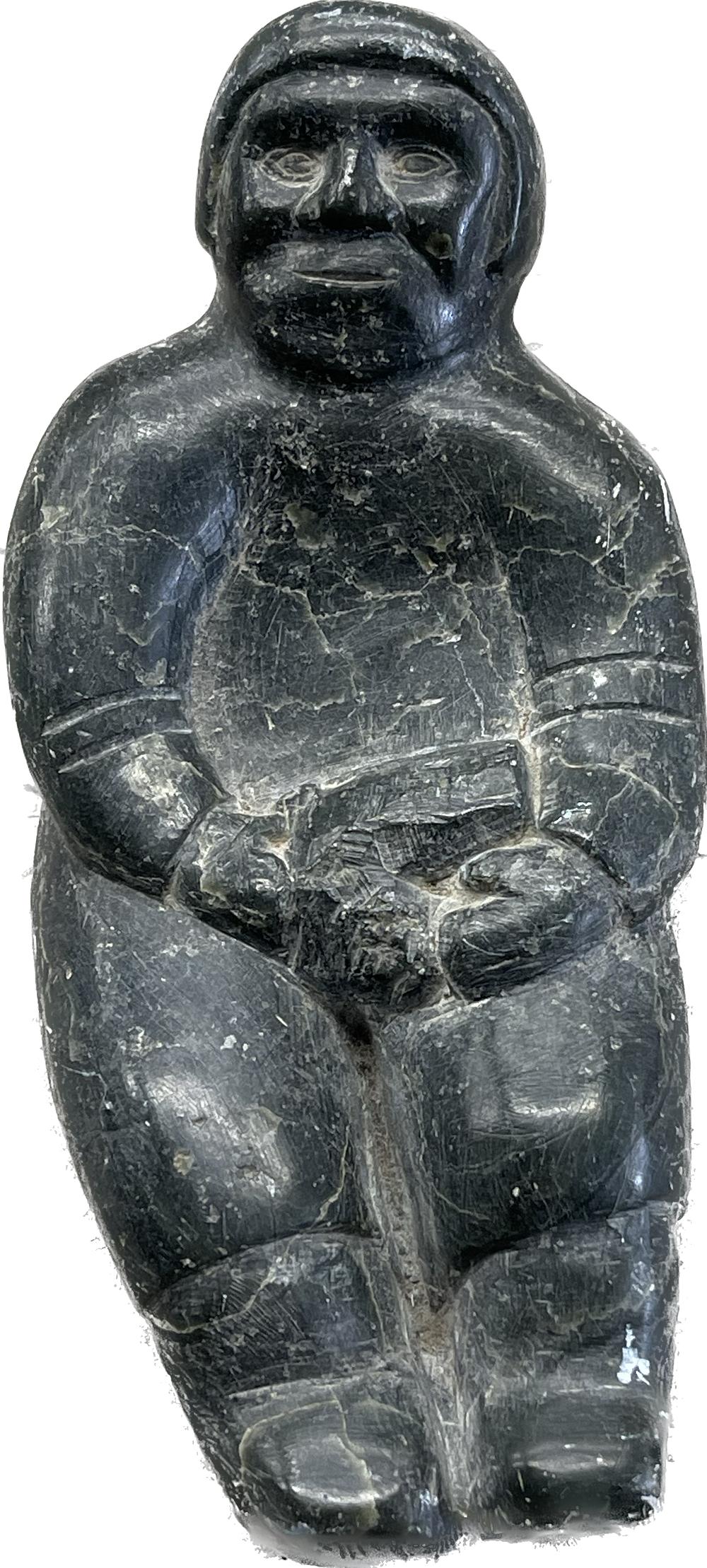 Unidentified artist - Stone statue 20 cm signed