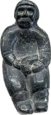 Unidentified artist - Stone statue 20 cm signed