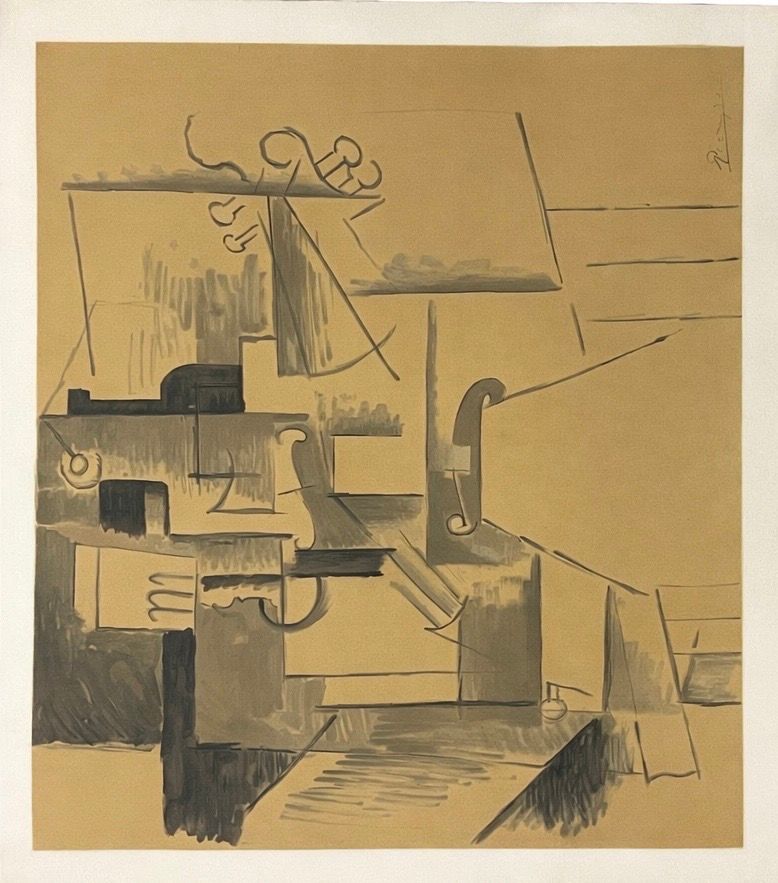 Pablo Picasso - Lithograph 64X49 signed in plate