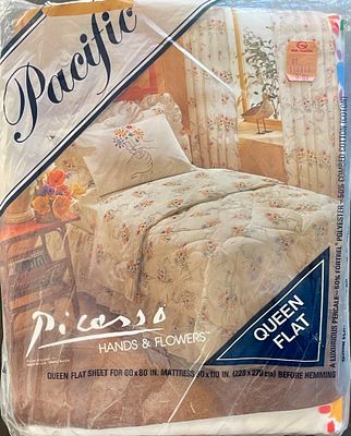 פבלו פיקאסו - סדין עם ציור של פיקאסו באריזה המקורית